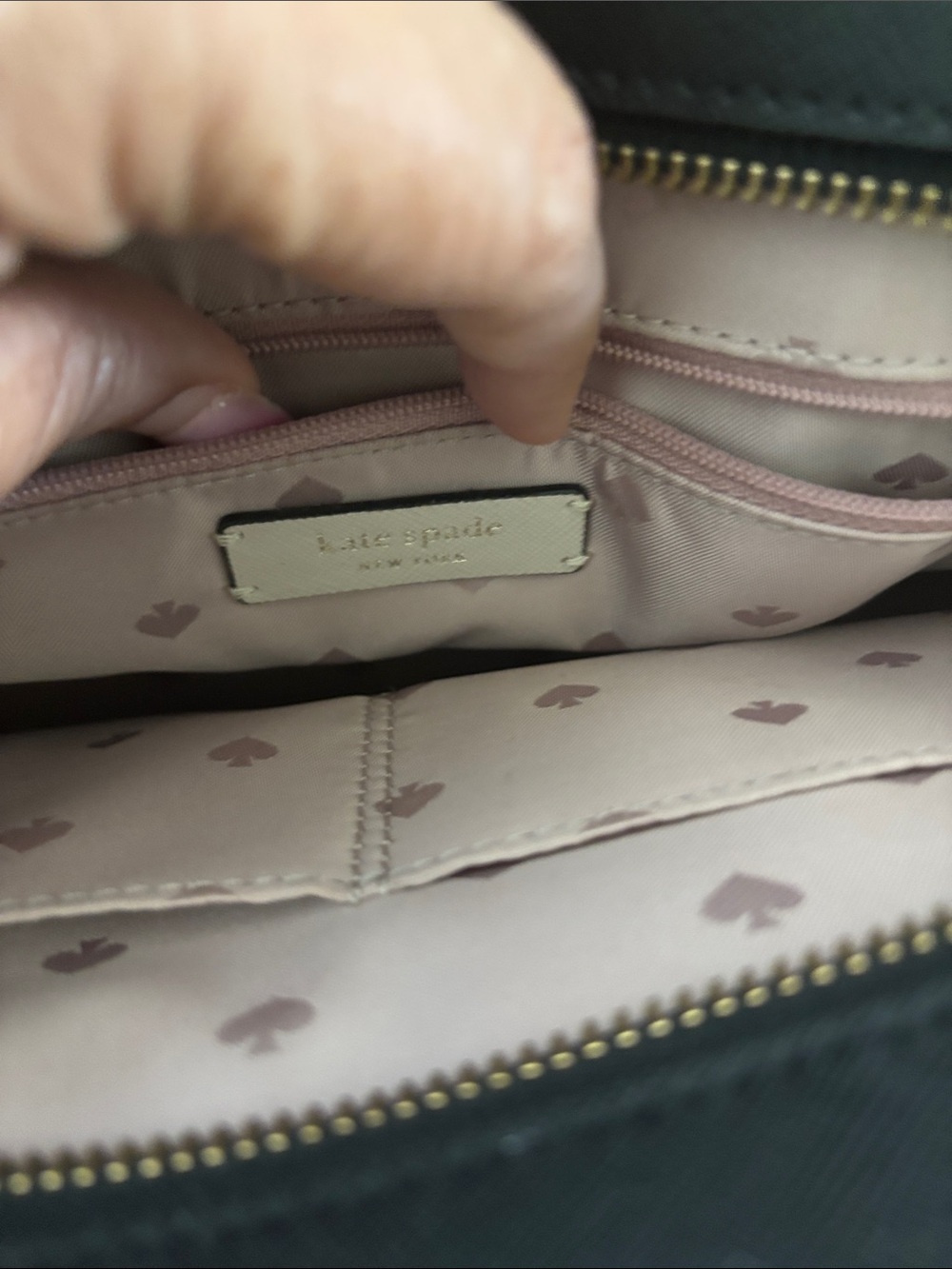 kate spade Black and White Colorblock Leather Satchel - Picture 7 of 11